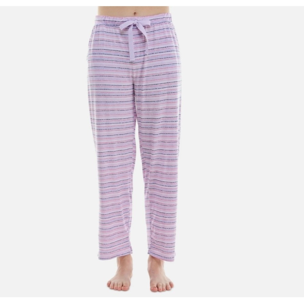 Roudelain Lavender Striped Pajama Pants EHJN020M Womens M Sleepwear Bottoms NWT